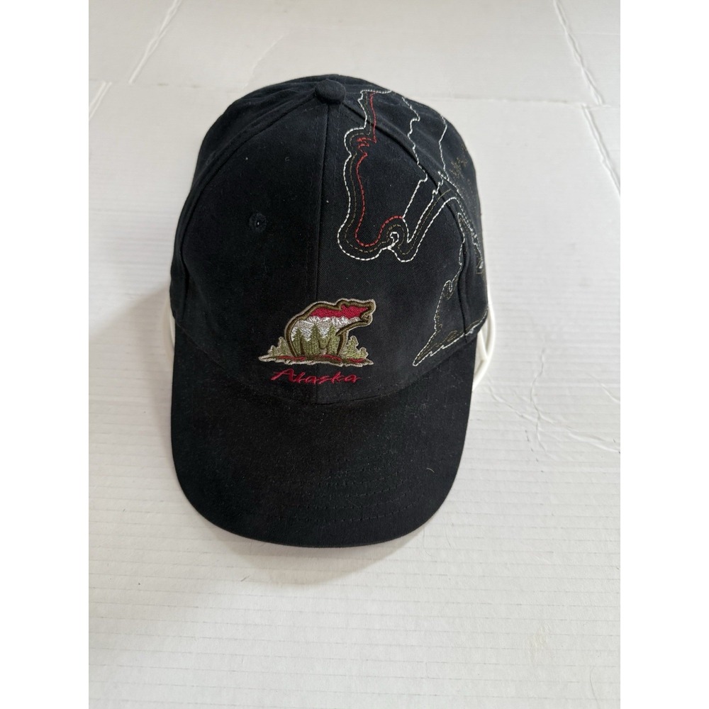 Arctic Circle Enterprises, Alaska 100% cotton black baseball cap NWOT L/XL